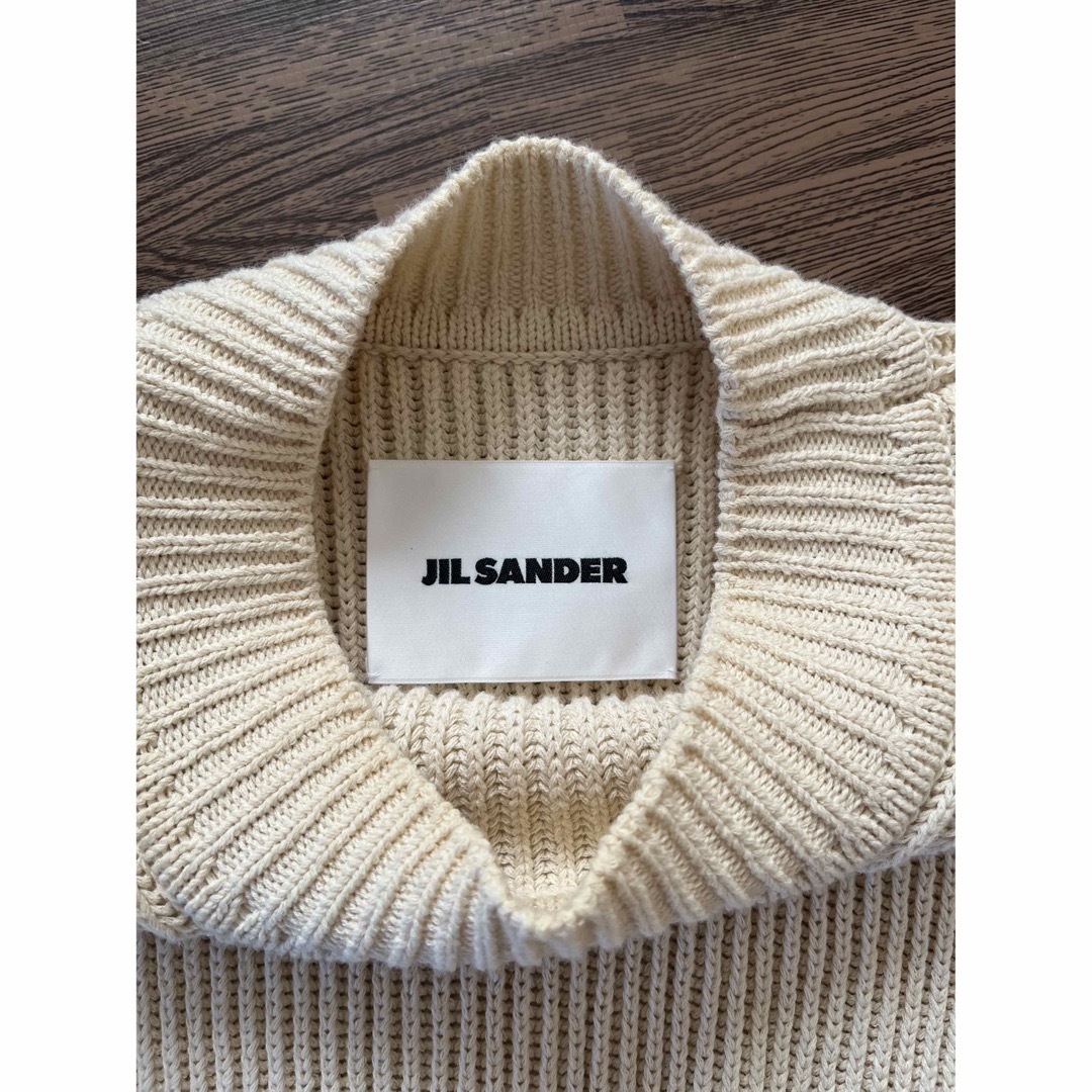 jil sander ジルサンダー　フリンジニットベスト　M　オーバーサイズ