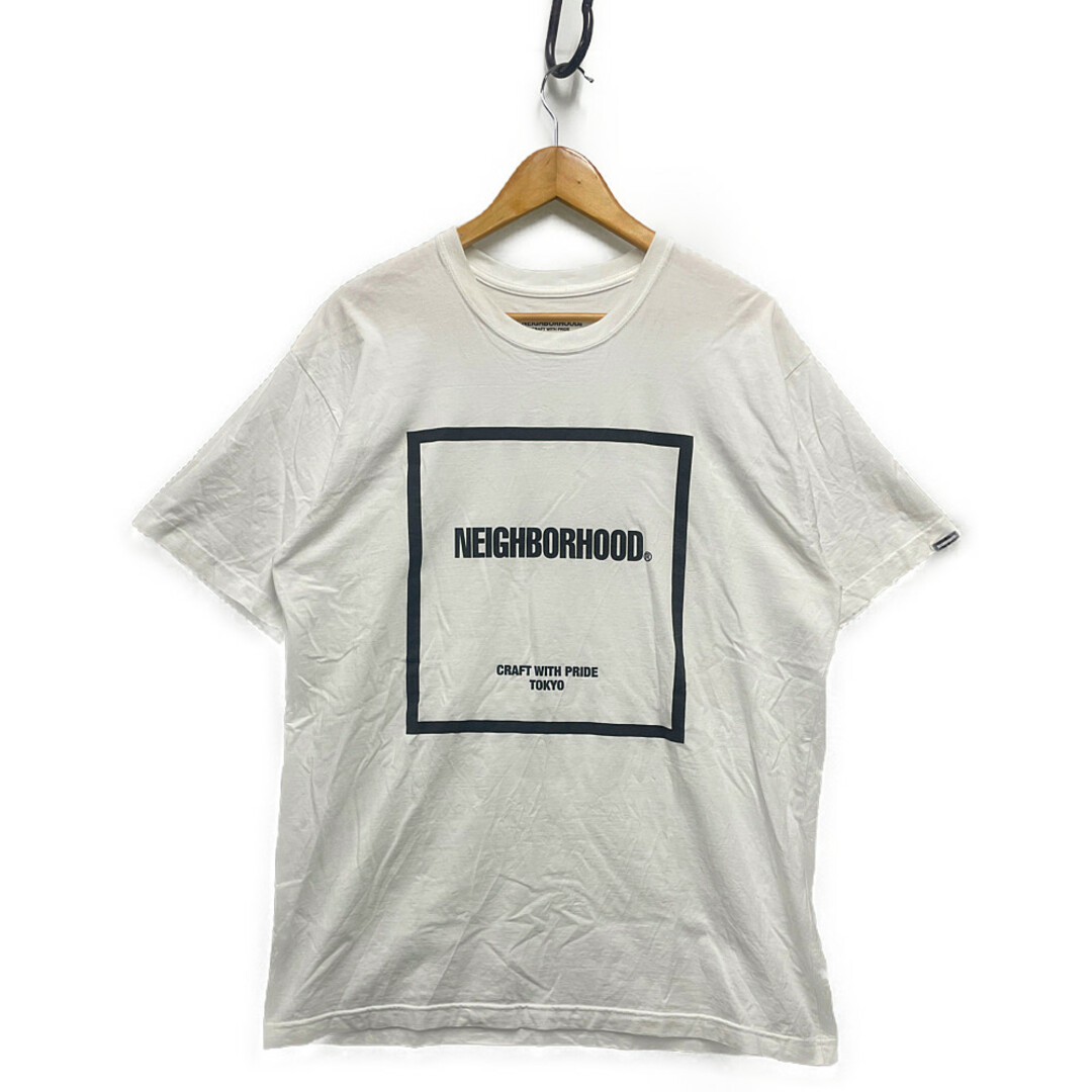 NEIGHBORHOOD ネイバーフッド ロゴ Tシャツ 半袖 白 サイズ XL 正規品 / B4444