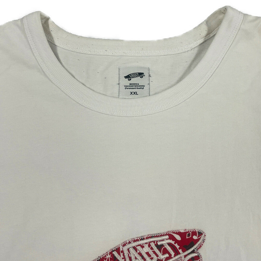 VANS(ヴァンズ)のVANS バンズ × BEDWIN ベドウィン VAULT 半袖Ｔシャツ 白 サイズ XXL 正規品 / B4449 メンズのトップス(Tシャツ/カットソー(半袖/袖なし))の商品写真