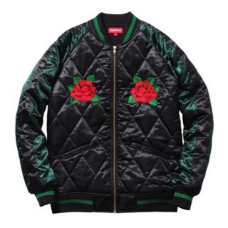 シュプリーム(Supreme)のSupreme Roses Satin Bomber Jacket(スカジャン)