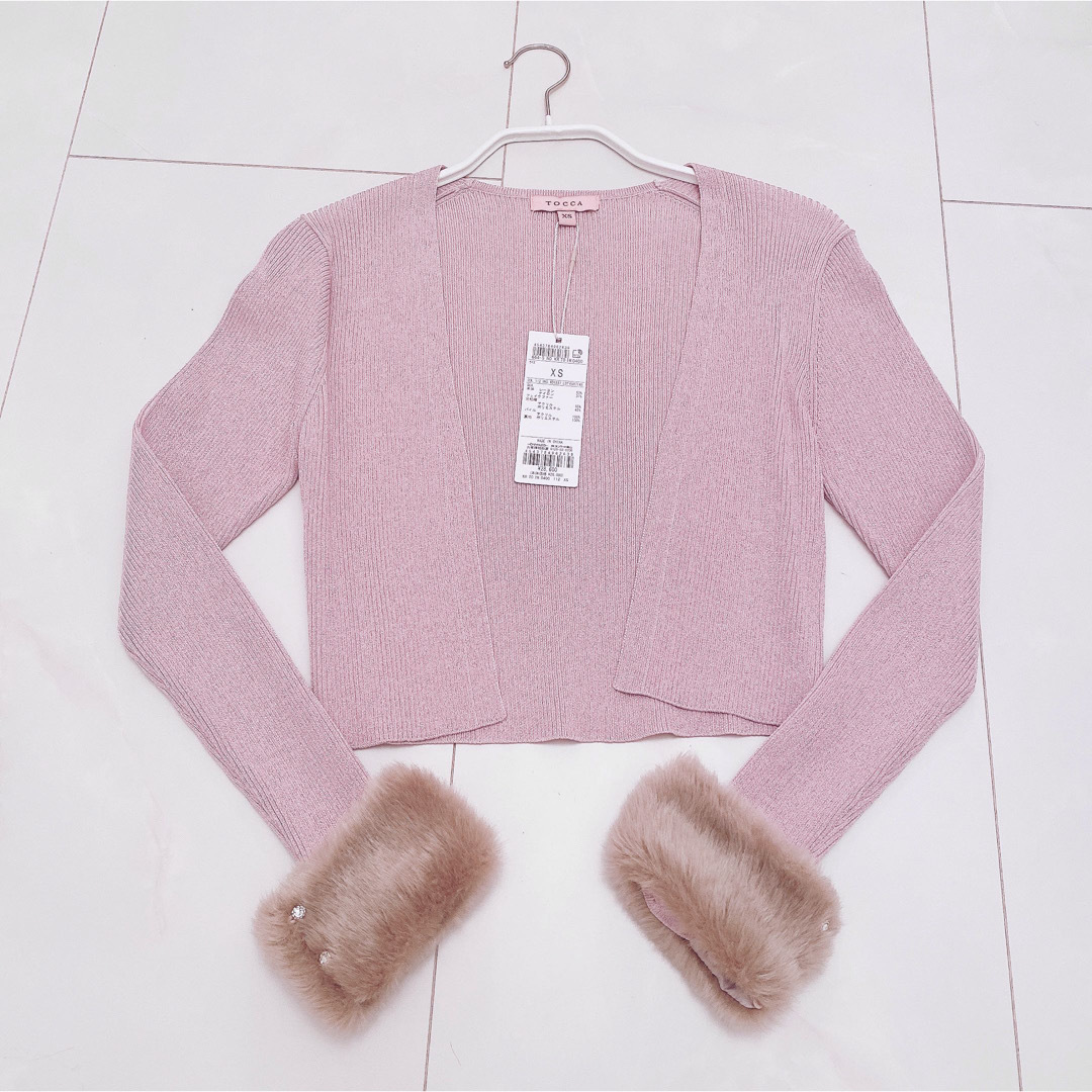 TOCCA トッカ 洗える BAMBI ボレロ カーディガン ライラック リブ TOCCA トッカ 洗える BAMBI ボレロ カーディガン