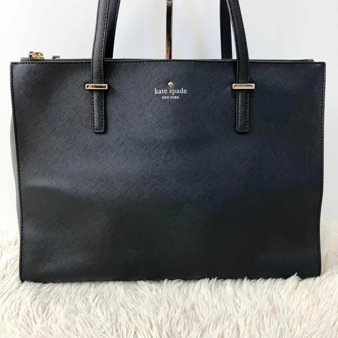 kate spade new york ケイトスペード トートバッグ レザー 黒 - トート