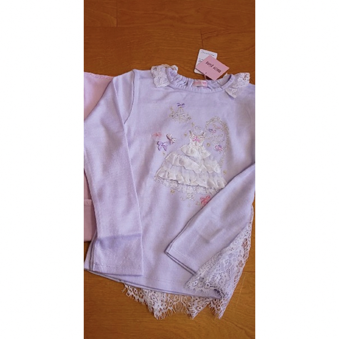 mezzo piano(メゾピアノ)のメゾピアノ　140 新品タグ付き　ロンT キッズ/ベビー/マタニティのキッズ服女の子用(90cm~)(Tシャツ/カットソー)の商品写真