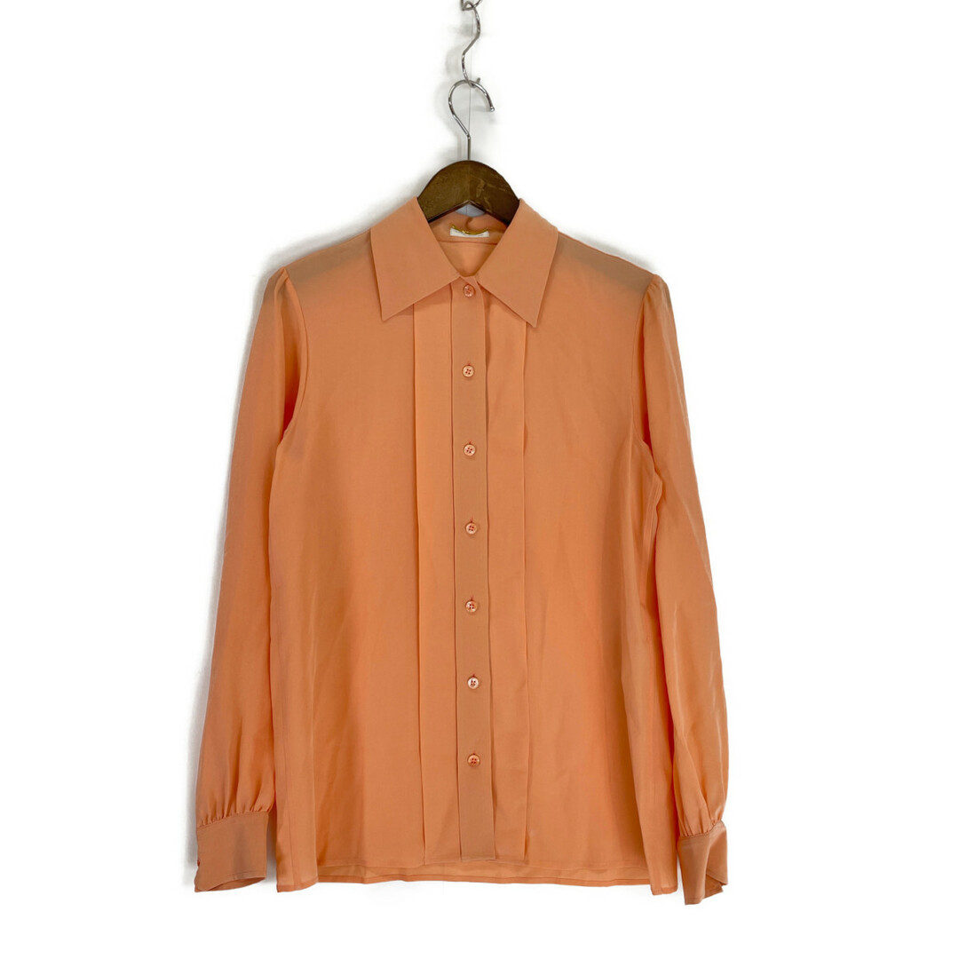 Saint Laurent(サンローラン)のサンローランパリ 21年製 669024 Orange Pussy Bow Detail Blouse 160／84Y レディースのレッグウェア(タイツ/ストッキング)の商品写真