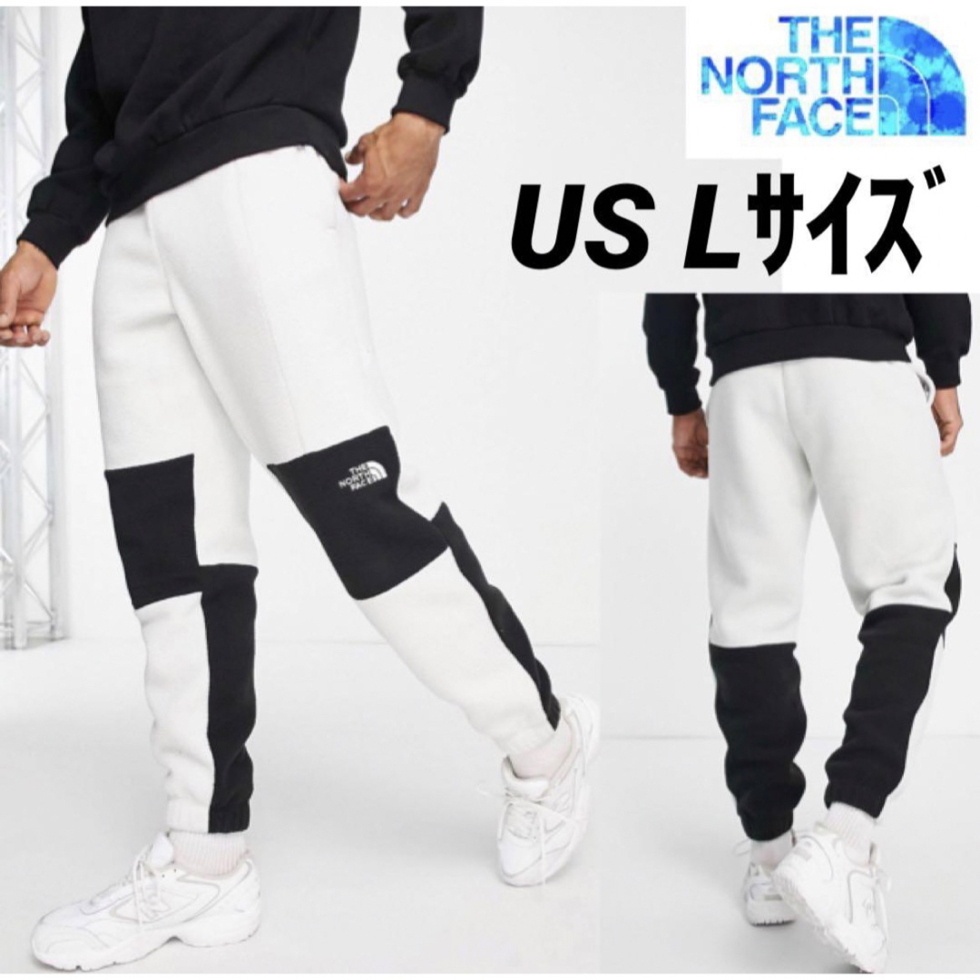 【海外限定】TNF パンツ  ホワイト×ブラック US/L　日本サイズXLパンツ