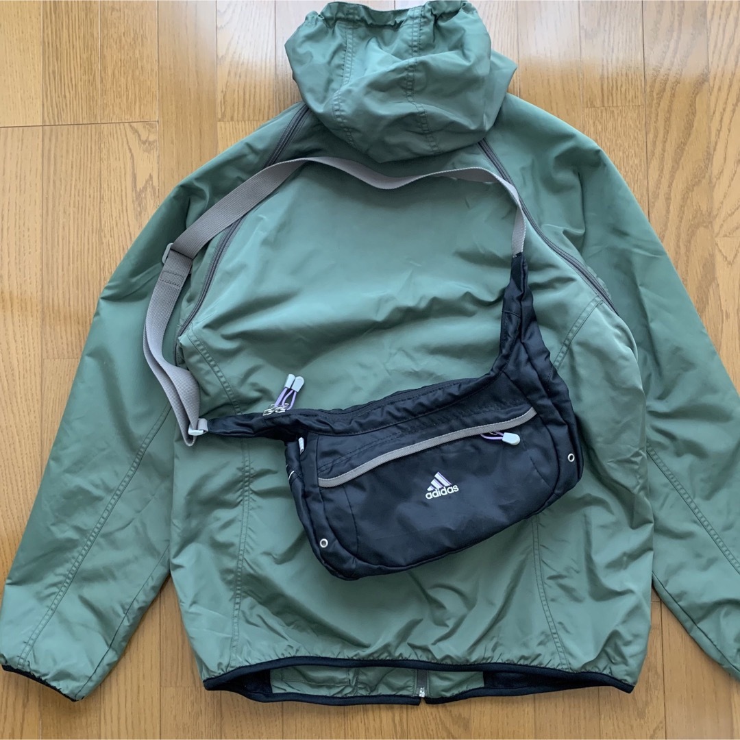 00s adidas メッセンジャー ショルダー Y2K テック系 ノームコア