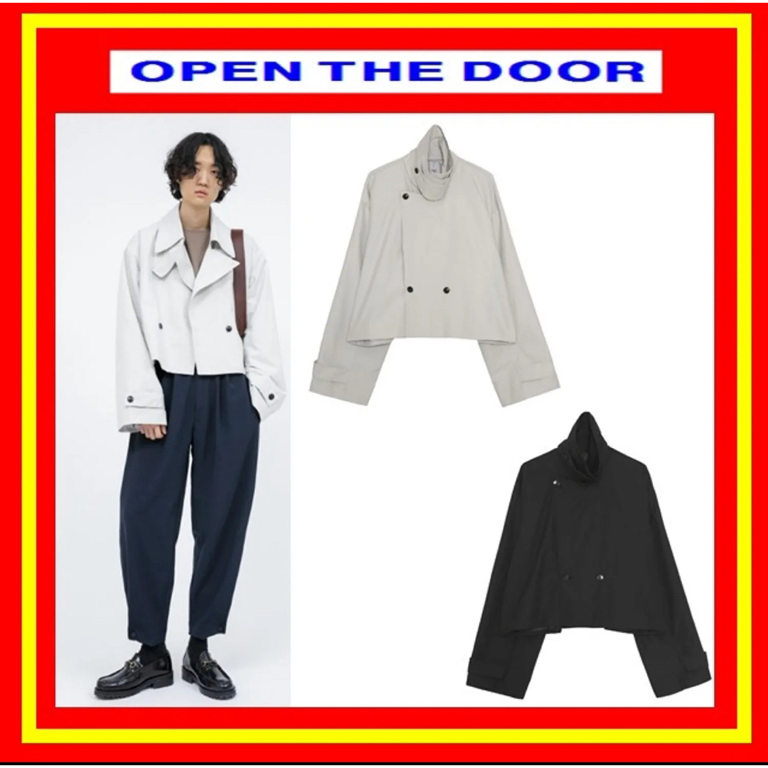 【OPEN THE DOOR】クロップトレンチコート