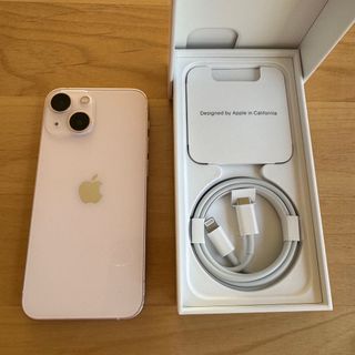 アイフォーン(iPhone)のiPhone 13 mini ピンク 128 GB SIMフリー(スマートフォン本体)