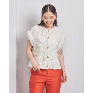 UNITED ARROWS - ユナイテッドアローズ フリルニットベスト ジレ