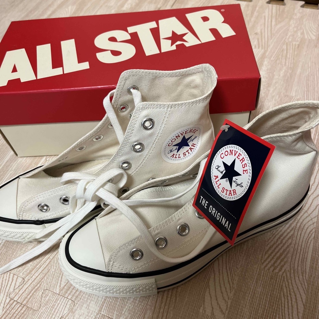 ALL STAR（CONVERSE）(オールスター)のbanana様専用　ALLSTARハイカットホワイト23.5センチ レディースの靴/シューズ(スニーカー)の商品写真