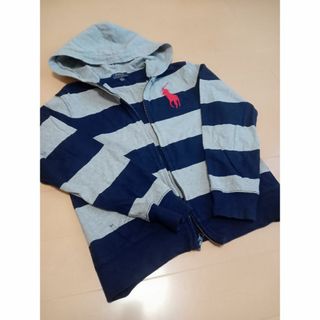 ラルフローレン(Ralph Lauren)の売り切り!ラルフローレン　ボーダー柄パーカー　サイズ130〜140(ジャケット/上着)