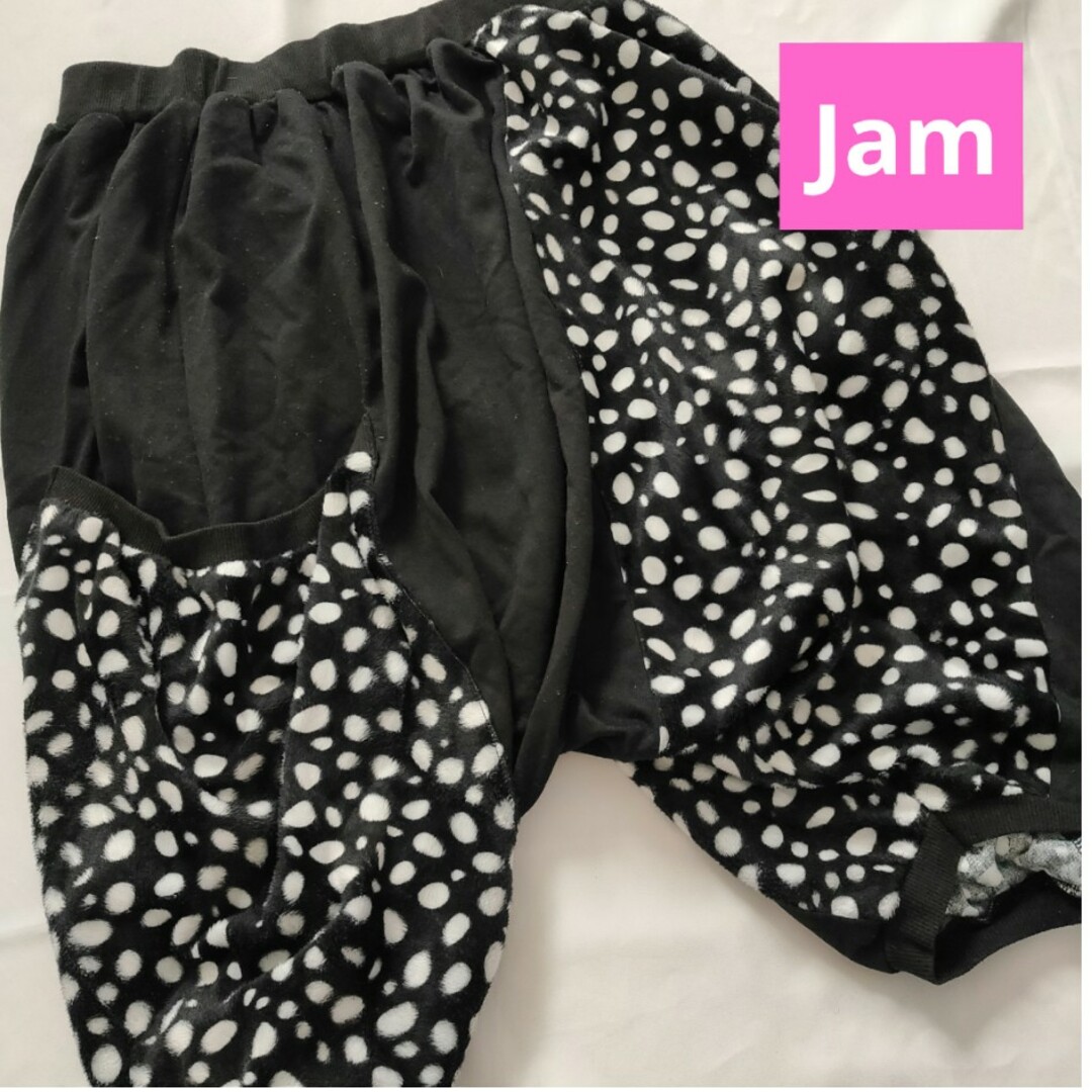 JAM(ジャム)のJam＊モノトーンレオパード柄膝下丈サルエルパンツ　レディース　原宿系　ダンス レディースのパンツ(サルエルパンツ)の商品写真