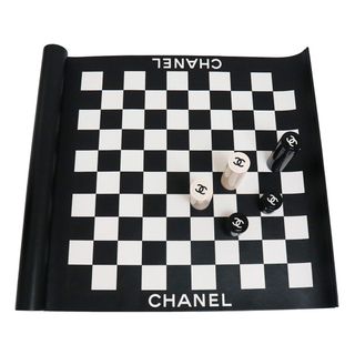 シャネル(CHANEL)のシャネル チェッカー ボード  ゲーム ココマーク ラムスキン レザー ブラック ホワイト 黒 白 シルバー金具 AA7749 箱付 CHANEL（未使用　展示品）(その他)