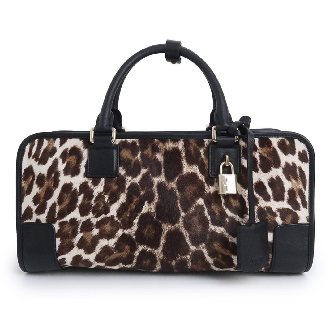 LOEWE - ロエベ アマソナ ハンドバッグ レオパード ヒョウ柄 ハラコ