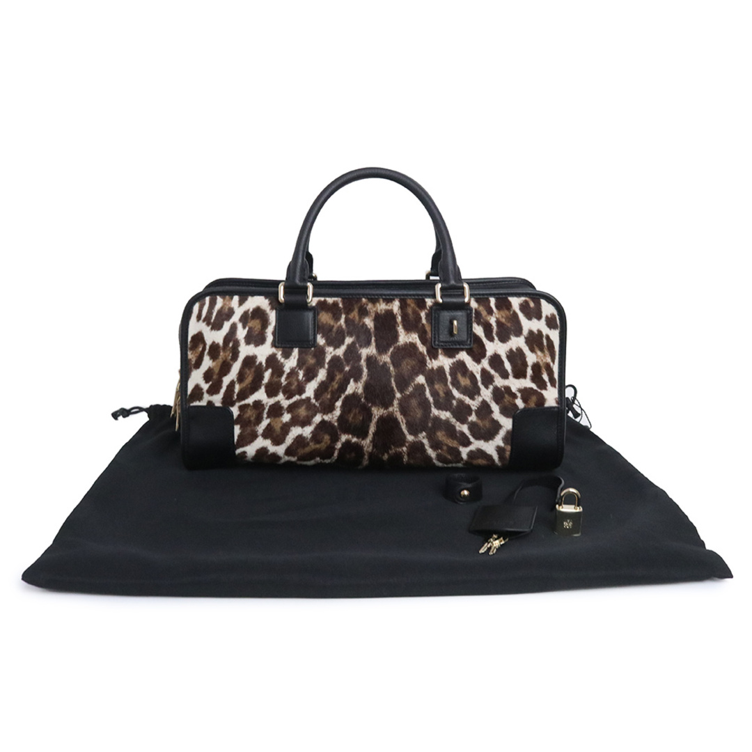 LOEWE - ロエベ アマソナ ハンドバッグ レオパード ヒョウ柄 ハラコ