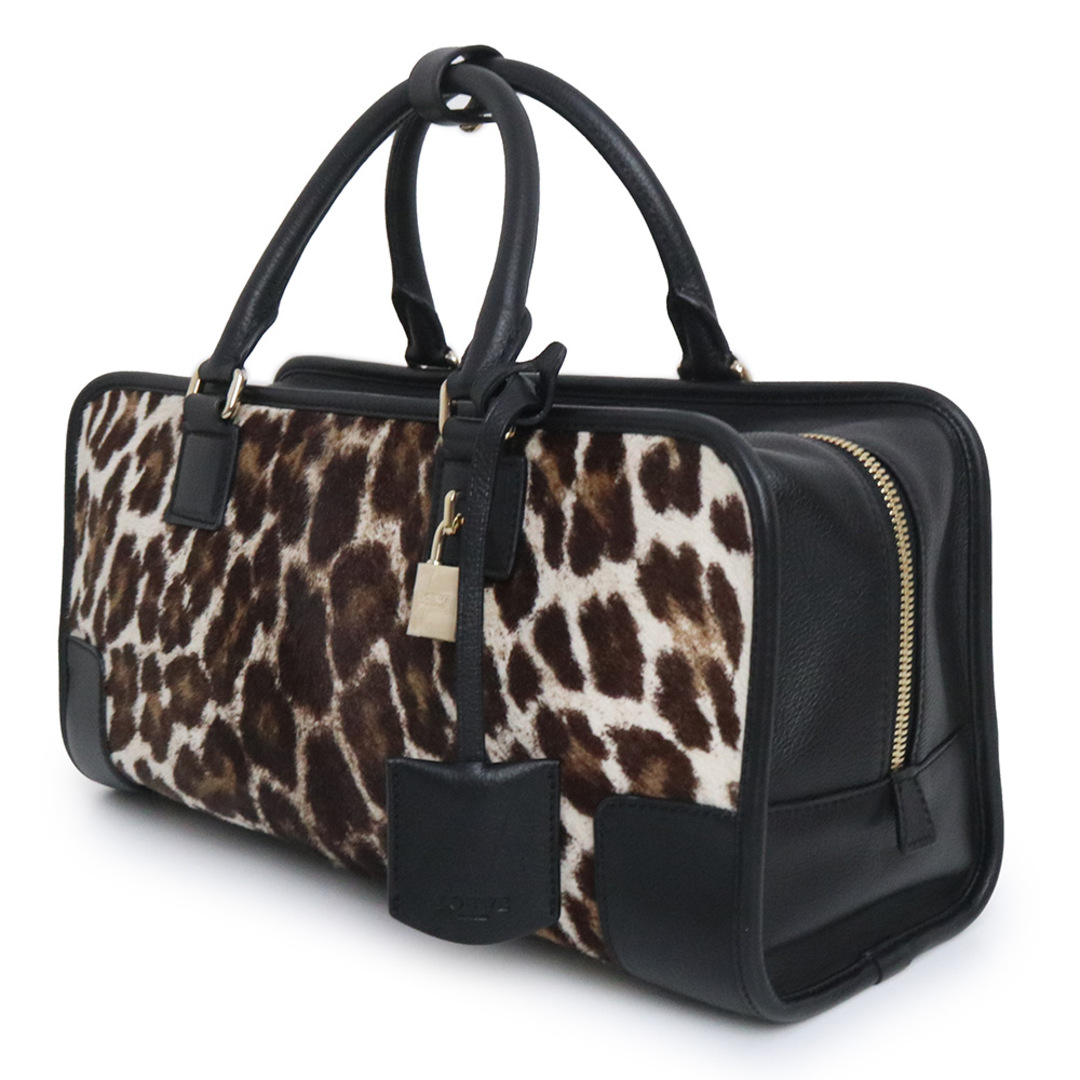 LOEWE - ロエベ アマソナ ハンドバッグ レオパード ヒョウ柄 ハラコ
