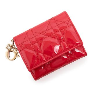 Dior ディオール◆財布　トロッター 総ロゴ　D金具　保証書あり　ワインレッド