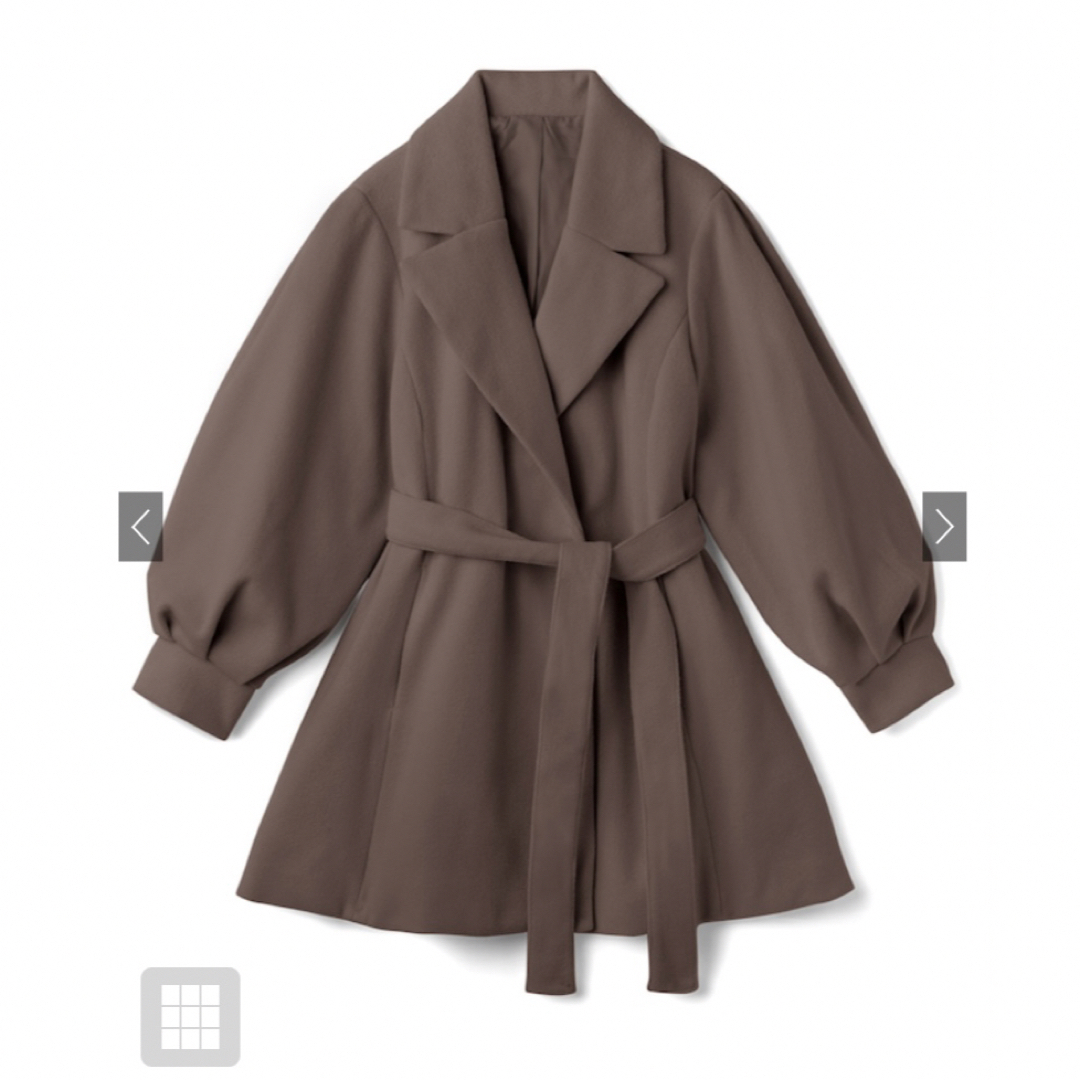 GRL(グレイル)のボリュームスリーブコート♡新品未使用 リボンベルトコート  レディースのジャケット/アウター(ガウンコート)の商品写真