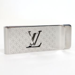 ルイヴィトン(LOUIS VUITTON)の【LOUIS VUITTON】ルイヴィトン パンス ビエ シャンゼリゼ マネークリップ スチール シルバー M65041 AN1127/ok03737ik(マネークリップ)