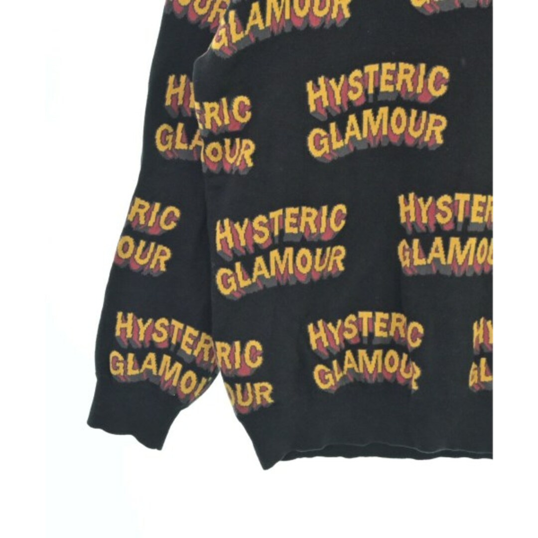 長袖柄HYSTERIC GLAMOUR ニット・セーター L 黒x黄x赤(総柄)