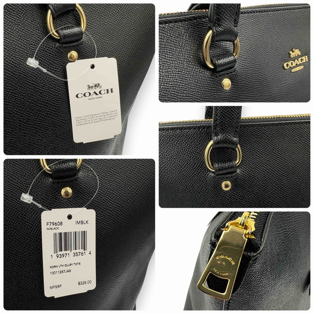 タグ付き未使用 COACH コーチ トートバッグ ブラック ゴールド金具