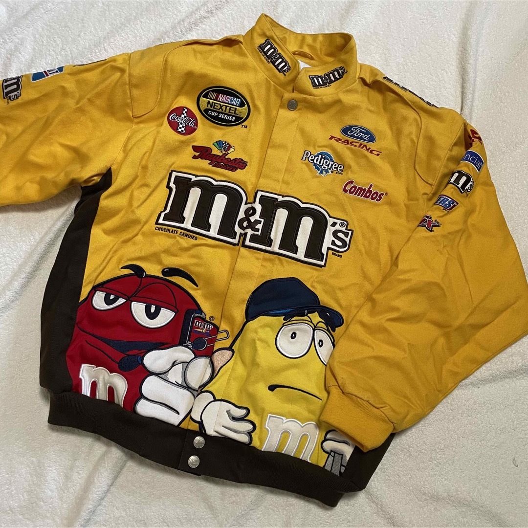 NASCAR ナスカー レーシングジャケット m&m's LサイズXL＋相当の通販