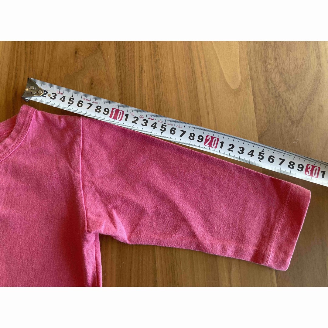agnes b.(アニエスベー)のアニエスベー　カーディガン 薄手　ピンク　スナップ　18M キッズ/ベビー/マタニティのベビー服(~85cm)(カーディガン/ボレロ)の商品写真