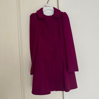 レッドヴァレンティノ(RED VALENTINO)のレッドヴァレンティノ　リボンA ライン　ウールコート(ロングコート)