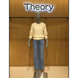 【美品！クリーニング済】theory ルーズストレートデニム　ライトブルー