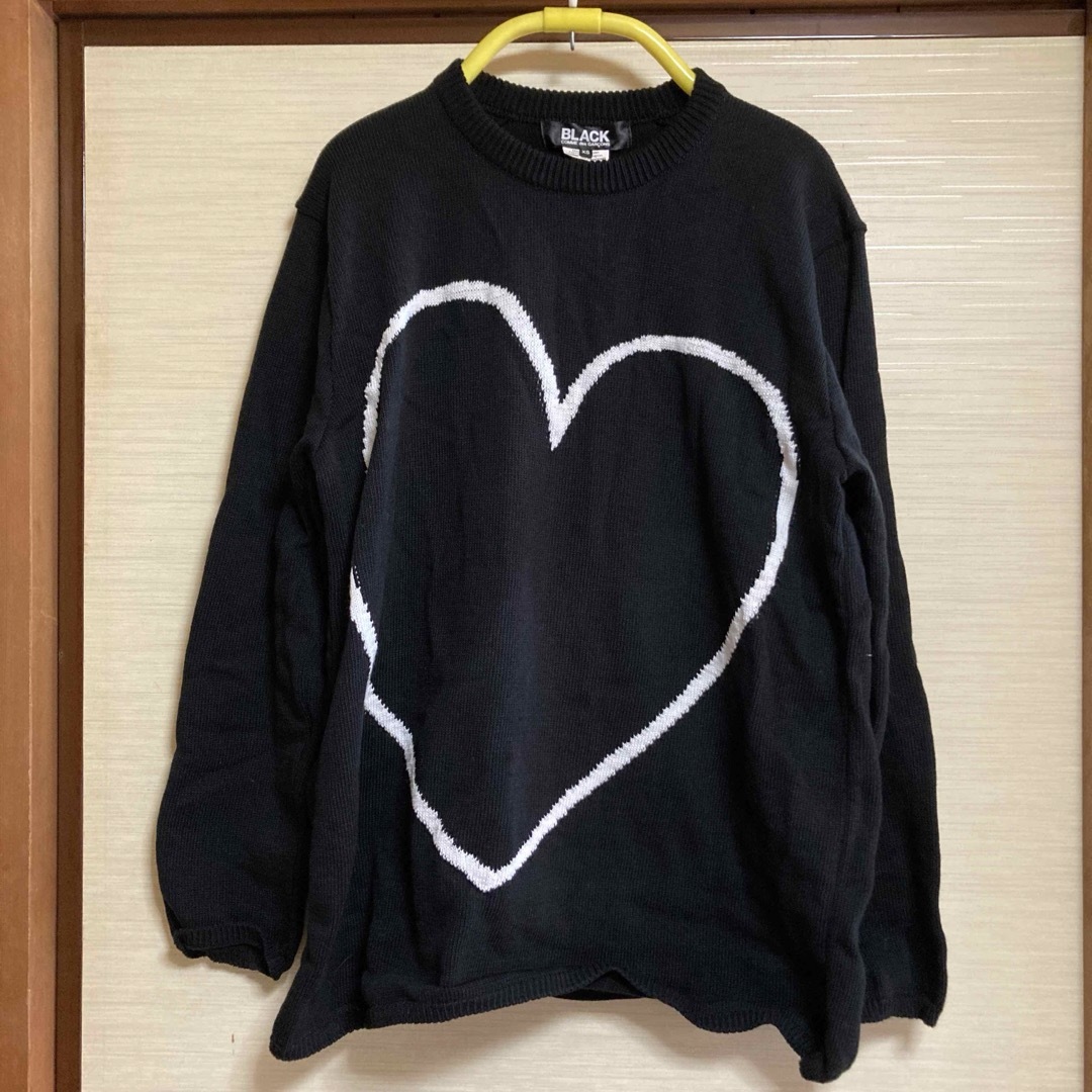 BLACK COMME des GARCONS(ブラックコムデギャルソン)のブラックコムデギャルソン　ニット　ハート レディースのトップス(ニット/セーター)の商品写真