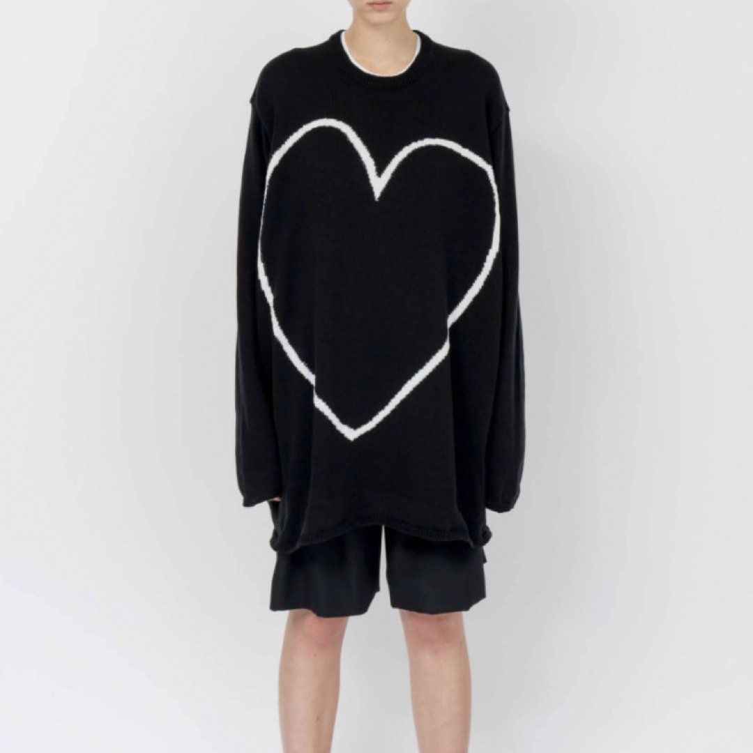 BLACK COMME des GARCONS(ブラックコムデギャルソン)のブラックコムデギャルソン　ニット　ハート レディースのトップス(ニット/セーター)の商品写真