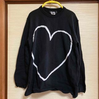 ブラックコムデギャルソン(BLACK COMME des GARCONS)のブラックコムデギャルソン　ニット　ハート(ニット/セーター)