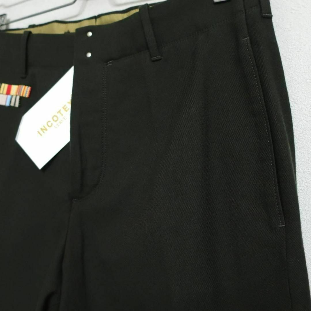 新品 INCOTEX インコテックス ウール混チノパン スラックス 46 M-