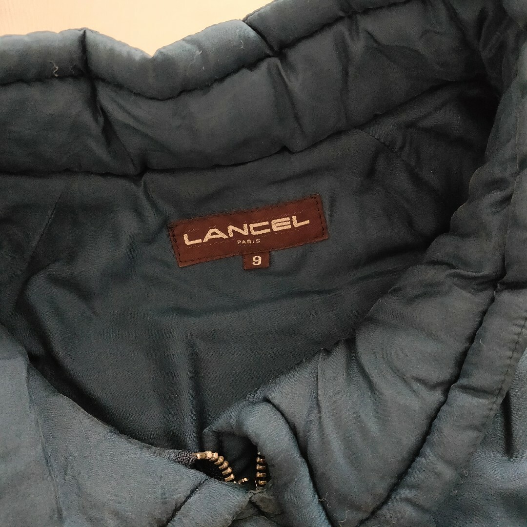 LANCEL(ランセル)のLANCEL＊ビッグシルエット中綿ブルゾン＊ネイビー　色褪せあり レディースのジャケット/アウター(ブルゾン)の商品写真