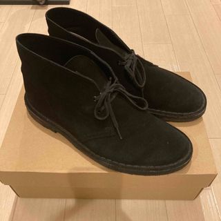 クラークス(Clarks)のクラークス　デザートブーツ　26センチ　黒(ブーツ)