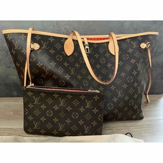 ルイヴィトン(LOUIS VUITTON)のほぼ未使用品⭐︎ルイヴィトン　ネヴァーフルGM 百貨店限定内布　オレンジ(トートバッグ)