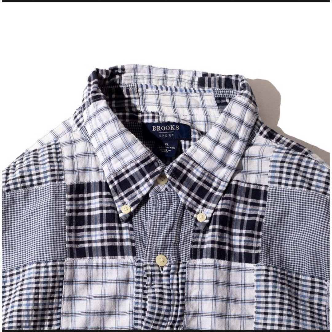 Brooks(ブルックス)のVINTAGE BROOKS PATCHWORK SHIRTS メンズのトップス(シャツ)の商品写真