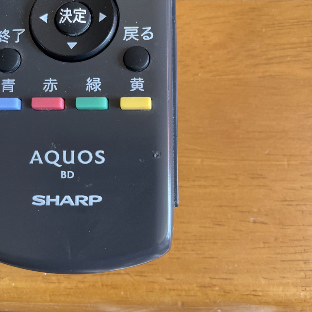 SHARP(シャープ)のSHARP  純正リモコン GA639PA　AQUOS テレビ切り替え スマホ/家電/カメラのテレビ/映像機器(ブルーレイレコーダー)の商品写真