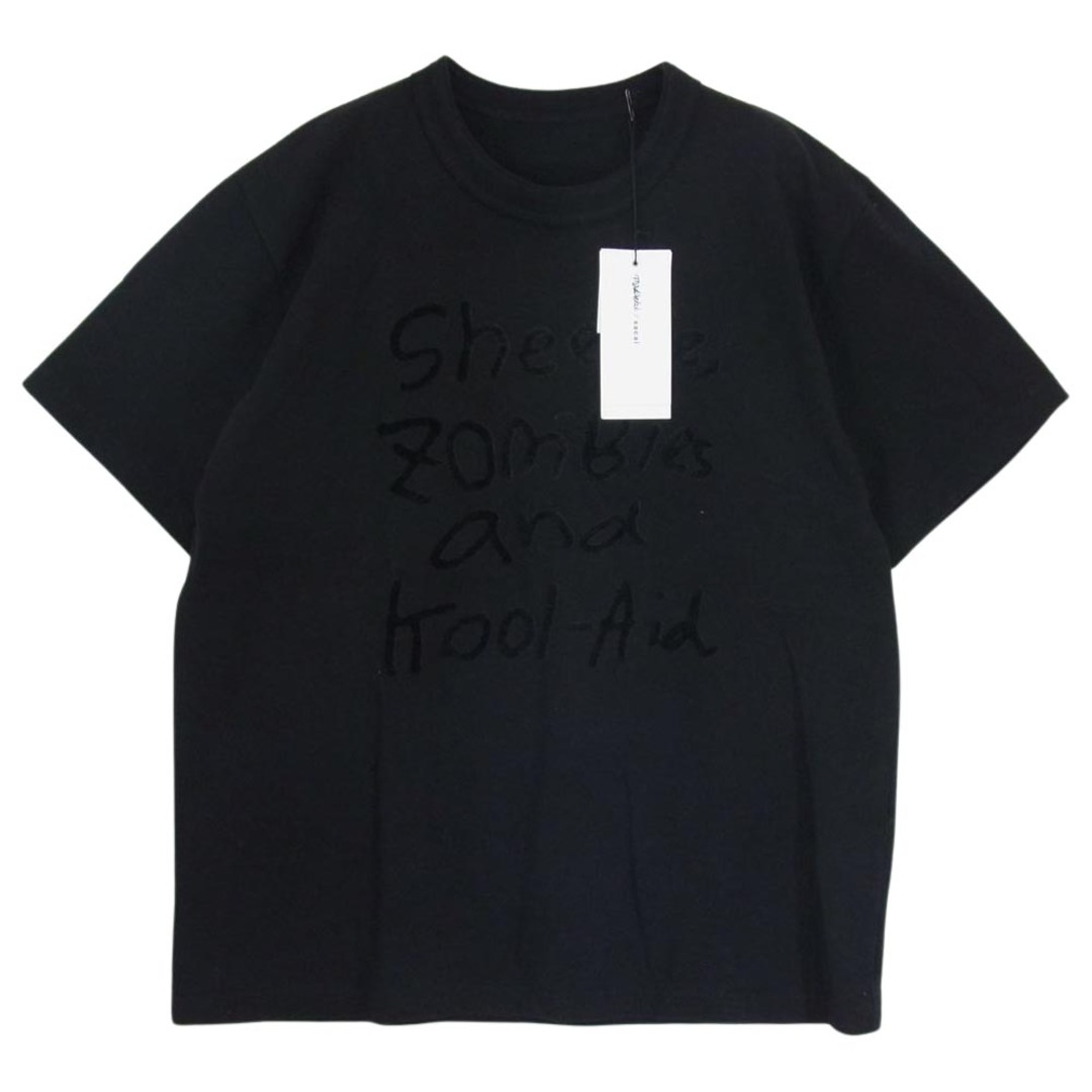 Sacai サカイ Ｔシャツ 22-0409S MADSAKI Flock Print T-Shirt マッドサキ フロック プリント 半袖 Tシャツ ブラック系 3