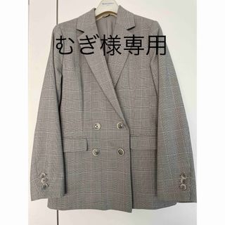 スーツカンパニー(THE SUIT COMPANY)のグレンチェック　ダブルジャケット(テーラードジャケット)