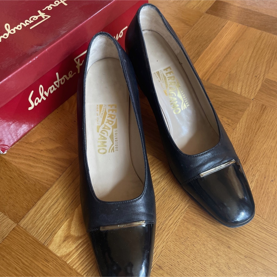 Ferragamo24.5cm サルヴァトーレフェラガモ ハイヒール パンプス