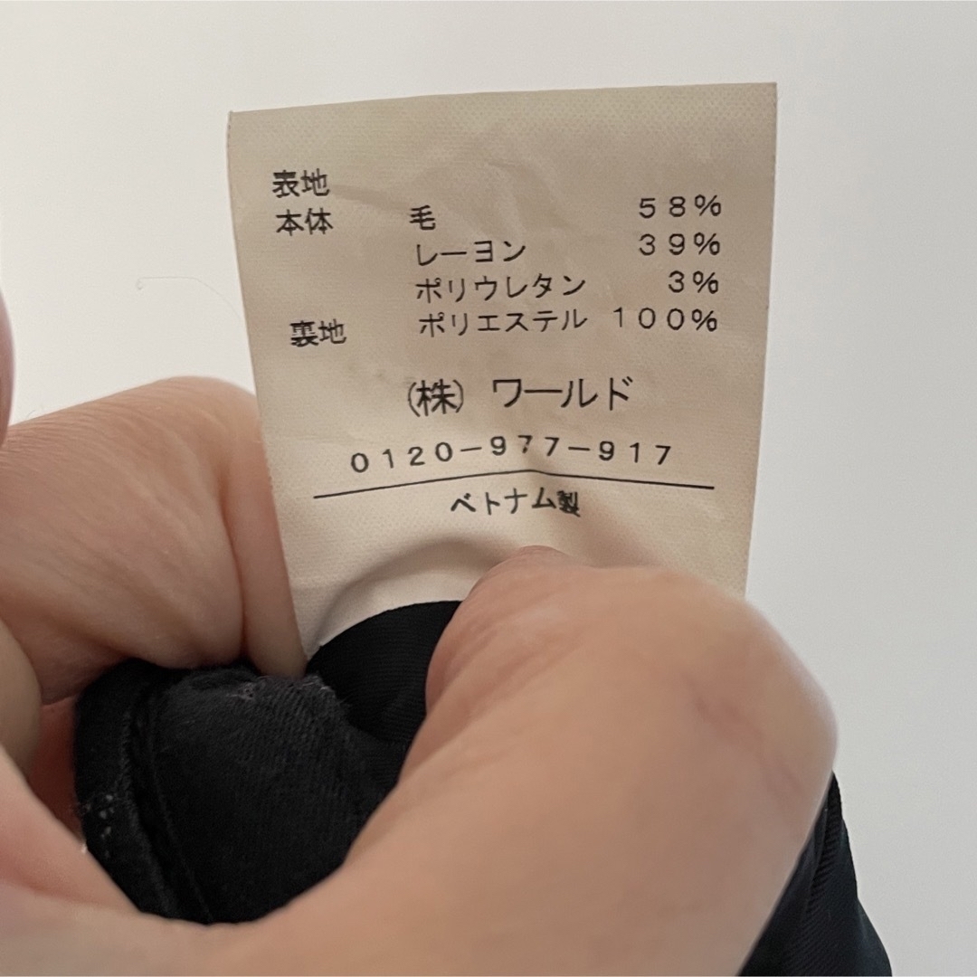 INDIVI - INDIVI 起毛黒ストライプパンツスーツの通販 by ゆーやん's