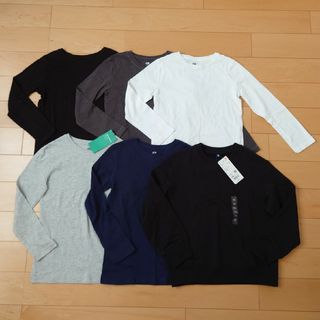 エイチアンドエム(H&M)の新品美品ユニクロH＆M長袖ロンTスウェット6着セット男の子(Tシャツ/カットソー)