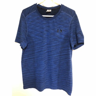 アンダーアーマー(UNDER ARMOUR)のアンダーアーマー　トレーニングウェア　Tシャツ　ブルー（中古）(Tシャツ/カットソー(半袖/袖なし))