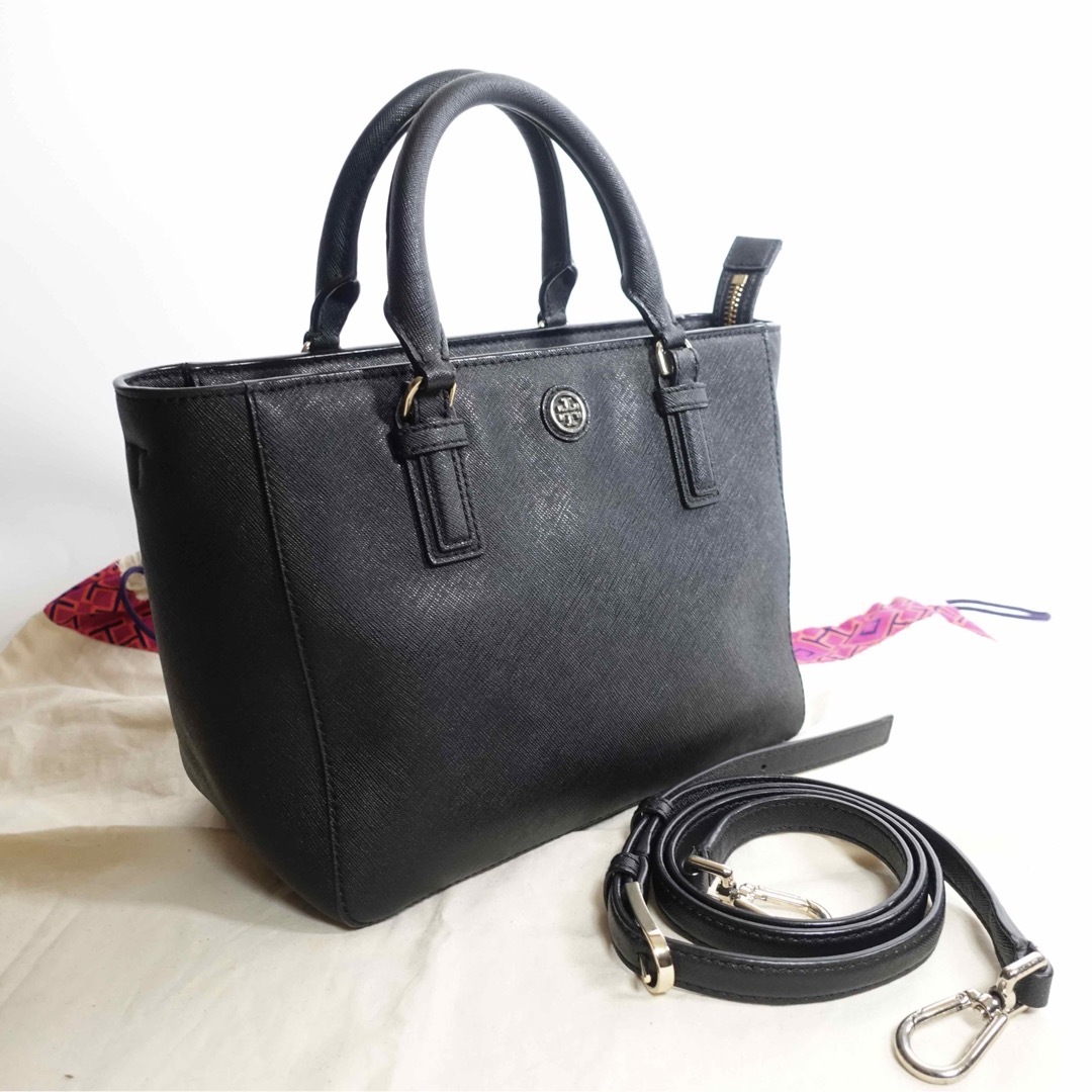 Tory Burch - 【美品】トリーバーチ ハンドバッグ ショルダー 黒 ロゴ