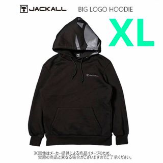 ジャッカル(JACKALL)のジャッカル　ビッグロゴ　プルオーバーフーディ　パーカー　ブラックXL size(ウエア)