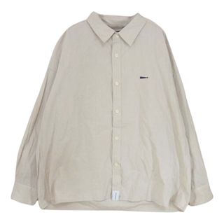 ディセンダント(DESCENDANT)のDESCENDANT ディセンダント 長袖シャツ DAWSON CHAMBRAY LS SHIRT FULL カシャロ刺繍 レギュラーカラー 長袖 シャツ ベージュ系【中古】(シャツ)