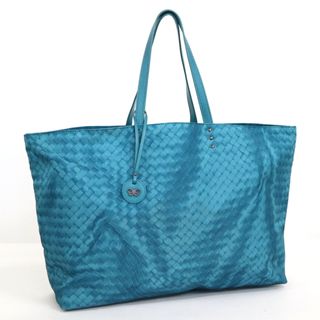 ボッテガヴェネタ(Bottega Veneta)の【BOTTEGA VENETA】ボッテガ ヴェネタ イントレッチオ リュージョン ラージ トートバッグ ナイロン グリーンブルー 299876/ok03761tg(トートバッグ)