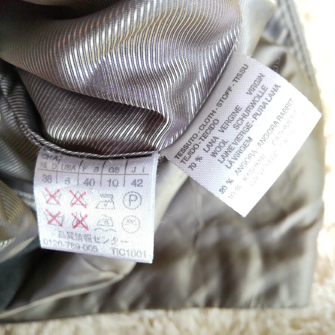 美品★MAX MARA★スポーツマックス★カシミヤアンゴラ混シングルチェスターL 6