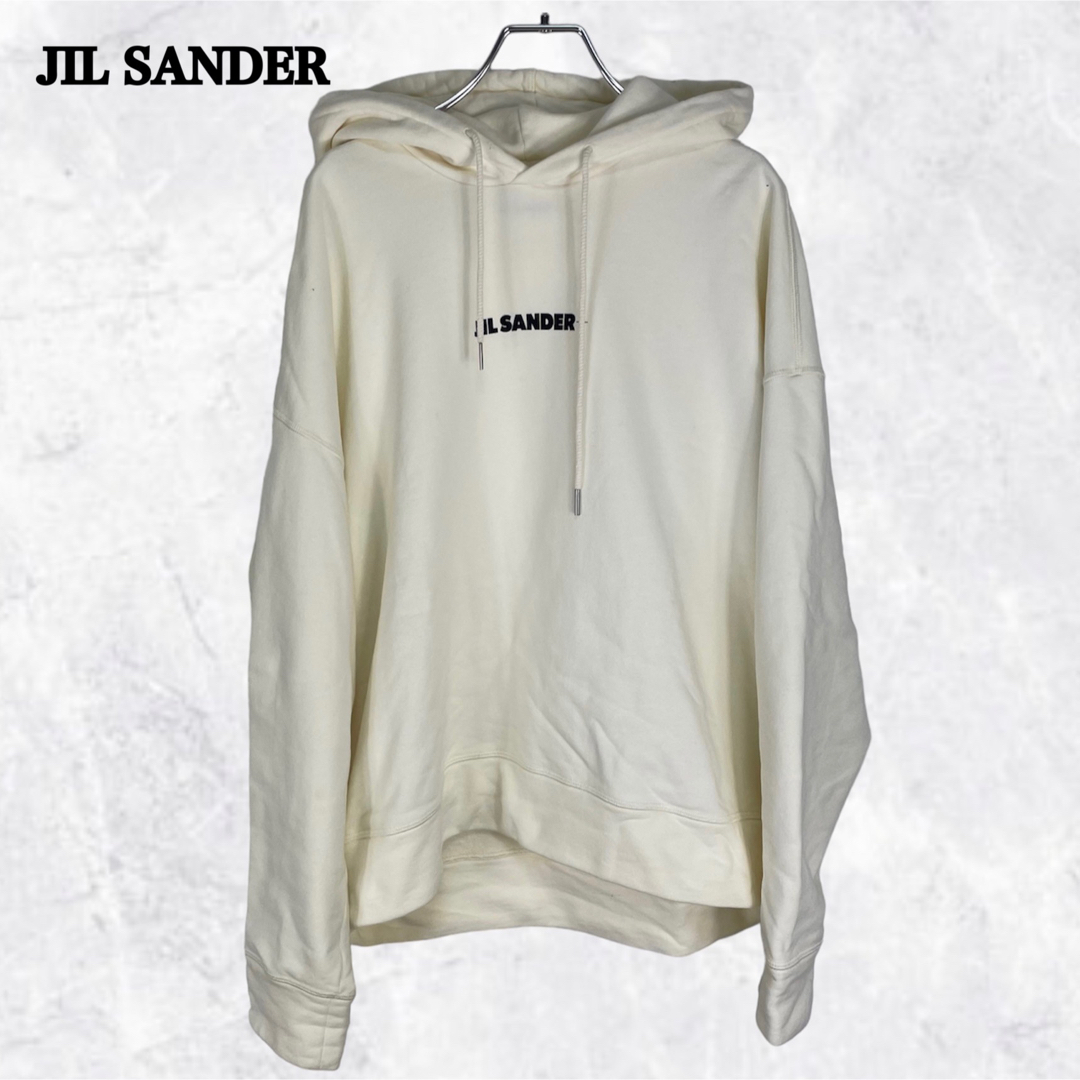 【希少】JIL SANDER＋ ロゴプリント ビッグシルエット パーカー L | フリマアプリ ラクマ